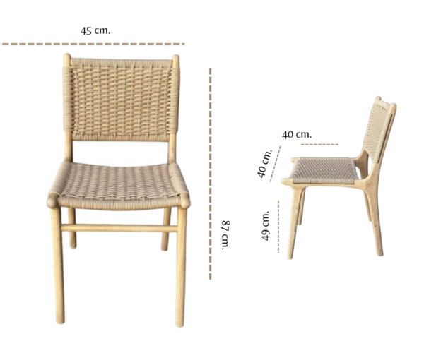 especificaciones Silla Rowan